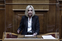 Η πρόεδρος του ΚΙΝΑΛ, Φώφη Γεννηματά 