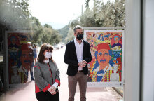 Κατερίνα Σακελλαροπούλου και Κώστας Μπακογιάννης στην υπαίθρια έκθεση «200 χρόνια Ελλάδα - 40 χρόνια Ευρώπη»