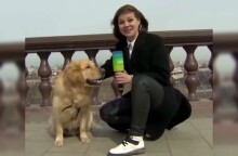 Η Ναντιέζντα Σερέζκινα και ο Μάρτιν, το γκόλντεν ριτρίβερ