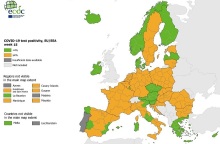 Χάρτης ECDC: Στο «πράσινο» η Ελλάδα στον δείκτη θετικότητας