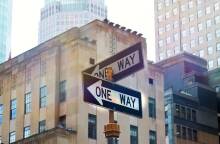 Πινακίδα μονόδρομος