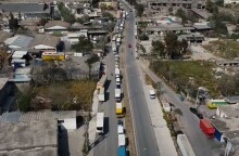 Φορτηγά στην Αγίας Άννης