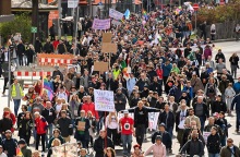 Διαδήλωση στη Γερμανία για τον κορωνοϊό