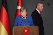 H Γερμανίδα Καγκελάριος, Άνγκελα Μέρκελ, και ο Τούρκος πρόεδρος, Ρετζέπ Ταγίπ Ερντογάν