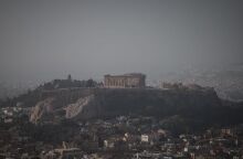 Αφρικανική σκόνη στο κέντρο της Αθήνας - Εικόνα από την Ακρόπολη