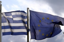 Σημαίες - Ελλάδα - Ευρωπαϊκή Ένωση 