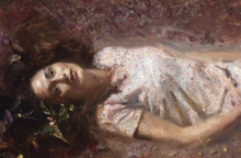 Γιώργος Ρόρρης (1963-), Γυναίκα Ξαπλωμένη στο Χώμα (2018) Λάδι σε καμβά / 60 X 65,5 εκ. / Συλλογή Μπάμπη Ηλιόπουλου / Babis Iliopoulos Collection 