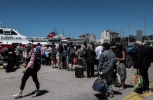 Στιγμιότυπο από το λιμάνι του Πειραιά