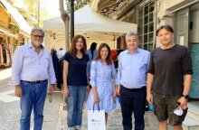 Η Βικτόρια Χίσλοπ με τον Περιφερειάρχη Κρήτη, Σταύρο Αρναουτάκη