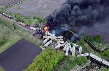 «Βομβαρδισμένο» τοπίο στην Αϊόβα των ΗΠΑ, στο σημείο όπου εκτροχιάστηκε εμπορικό τρένο