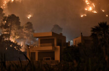 Φωτιά στην Κορινθία - Οι φλόγες μια ανάσα από κατοικία