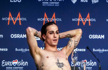 Ο Damiano David, frontman των Maneskin, μετά τον τελικό της Eurovision 2021