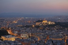 Απογευματινή πανοραμική εικόνα της Αθήνας
