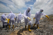Σρι Λάνκα: Μάχη με τον χρόνο για να καθαρίσουν οι παραλίες από τόνους πλαστικού που έφθασαν στις ακτές μετά τη φωτιά σε πλοίο μεταφοράς κοντέινερ