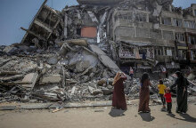 Παλαιστίνη: Κτίριο στη Λωρίδα της Γάζας μετά τον βομβαρδισμό από ισραηλινά μαχητικά