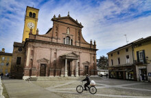 Η εκκλησία στο Κοντόνιο, την πόλη όπου νοσηλεύτηκε ο πρώτος ασθενής με κορωνοϊό στην Ιταλία