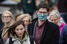 Πολίτες στους δρόμους της Μόσχας