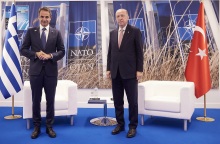 Συνάντηση του Πρωθυπουργού Κυριάκου Μητσοτάκη με τον Τούρκο Πρόεδρο Ρετζέπ Ταγίπ Ερντογάν