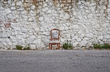 Έργο της έκθεσης του Μάριου Φούρναρη, «Μόνος»