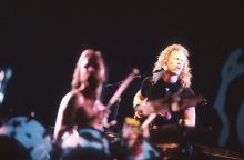 Lars Ulrich, James Hetfield, στιγμιότυπο από συναυλία των Metallica το 1993