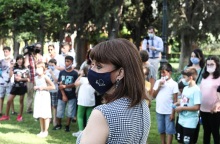 Η Πρόεδρος της Δημοκρατίας, Κατερίνα Σακελλαροπούλου, με τα παιδιά από την Παιδόπολη «Άγιος Ανδρέας»