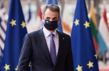 Ο Πρωθυπουργός Κυριάκος Μητσοτάκης στην Σύνοδο Κορυφής της Ευρωπαϊκής Ένωσης στις Βρυξέλλες, Πέμπτη 24 Ιουνίου 2021. (EUROKINISSI/