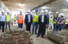  ΘΕΣΣΑΛΟΝΙΚΗ - ΕΠΙΣΚΕΨΗ ΤΟΥ ΥΠΟΥΡΓΟΥ ΜΕΤΑΦΟΡΩΝ ΚΑΙ ΥΠΟΔΟΜΩΝ ΚΩΣΤΑ ΚΑΡΑΜΑΝΛΗ ΣΤΟ ΕΡΓΟΤΑΞΙΟ ΤΟΥ ΜΕΤΡΟ ΣΤΗ ΟΔΟ ΒΕΝΙΖΕΛΟΥ 