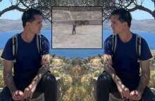 O «Berlin» του Casa de Papel είναι στη Μήλο για διακοπές και απήγγειλε ποιήμα στο αρχαίο θέατρο του νησιού