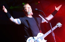 Ο κιθαρίστας και τραγουδιστής των Metallica, James Hetfield, στη συναυλία τους στην Ελλάδα το 2007