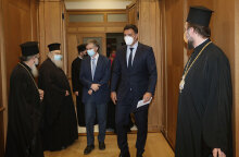 Βασίλης Κικίλιας και Σωτήρης Τσιόδρας στην Ιερά Σύνοδο