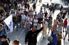 Νέα συγκέντρωση αντιεμβολιαστών στο Σύνταγμα