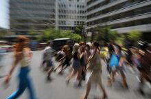 Στιγμιότυπο από το κέντρο της Αθήνας