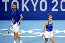 Οι Στέφανος Τσιτσιπάς και Μαρία Σάκκαρη