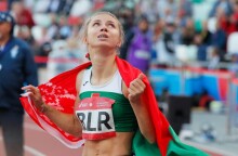 Η 24χρονη λευκορωσίδα σπρίντερ Κριστίνα Τσιμανούσκαγια © EPA / SERGEY DOLZHENKO