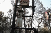 Πυρκαγιά στην Βαρυμπόμπη, επόμενη ημέρα, Τετάρτη 4 Αυγούστου 2021 © EUROKINISSI/ΒΑΣΙΛΗΣ ΡΕΜΠΑΠΗΣ