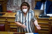 Η υπουργός Πολιτισμού, Λίνα Μενδώνη