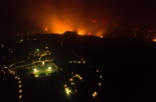 Αρχαία Ολυμπία: Οι φλόγες κοντά στη Διεθνή Ολυμπιακή Ακαδημία