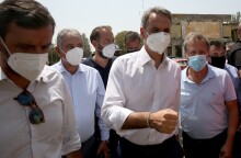 Ο Κυριάκος Μητσοτάκης στην Αρχαία Ολυμπία