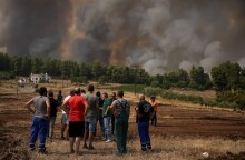 Πυρόπληκτοι στην Β. Εύβοια © EUROKINISSI