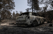 Καμένο αυτοκίνητο στην Εύβοια