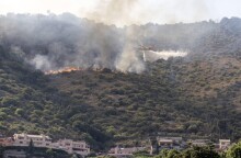 Πυρκαγιά ξέσπασε 40 χιλιόμετρα ανατολικά της Ρώμης © EPA / MASSIMO PERCOSSI