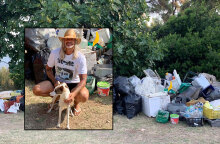 Ο τουρίστας από το εξωτερικό που μάζεψε σκουπίδια από παραλία σε Χαλκιδική