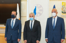 Οι υπουργοί Εξωτερικών του Ισραήλ, της Κύπρου και της Ελλάδας στη τριμερή συνάντηση