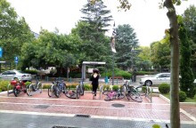 Στιγμιότυπο από το μπουρίνι στη Λάρισα 