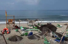 Ανεμοστρόβιλος «χτύπησε» την παραλία στην Πρέβεζα