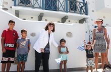 Η Πρόεδρος της Δημοκρατίας, Κατερίνα Σακελλαροπούλου, στη Ψέριμο