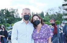 Ο Μίνωας Μάτσας και η Όλγα Κεφαλογιάννη