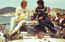 Η Michele Mouton στο Ράλλυ Ακρόπολις του 1982.