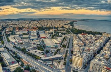 Πανοραμική εικόνα του κέντρου της Θεσσαλονίκης