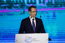 Ο πρωθυπουργός Κυριάκος Μητσοτάκης στην ομιλία του στην 85η ΔΕΘ